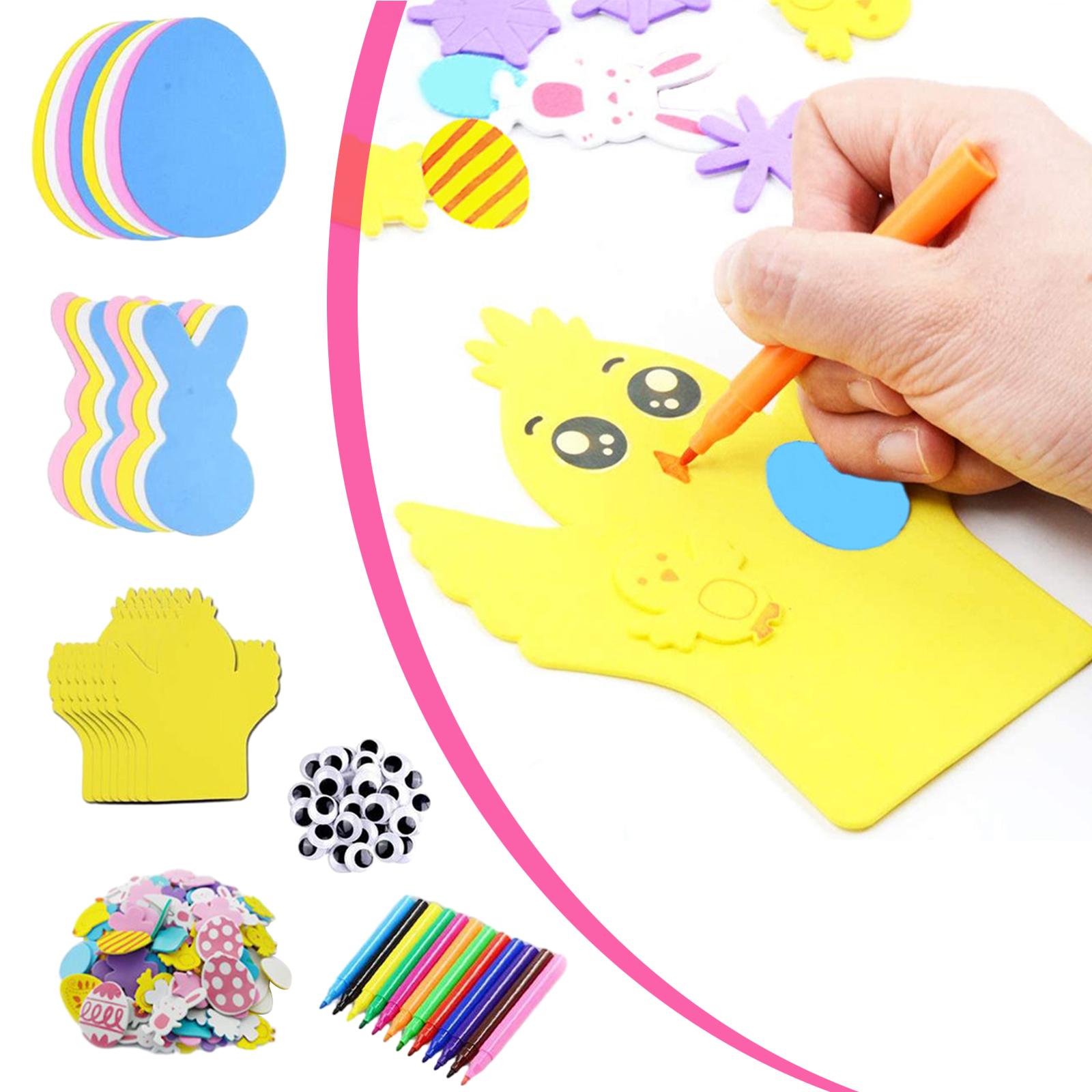 Art Craft Activities - Набор пасхальных наклеек из пеноматериала, многоцветные