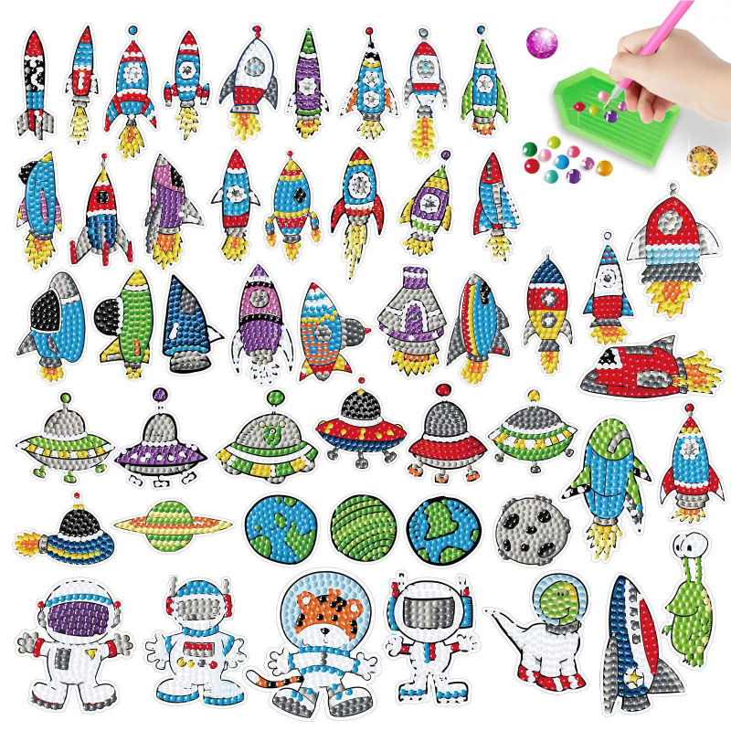 Art And Craft Rocket - Космический алмазный художественный набор для детей,