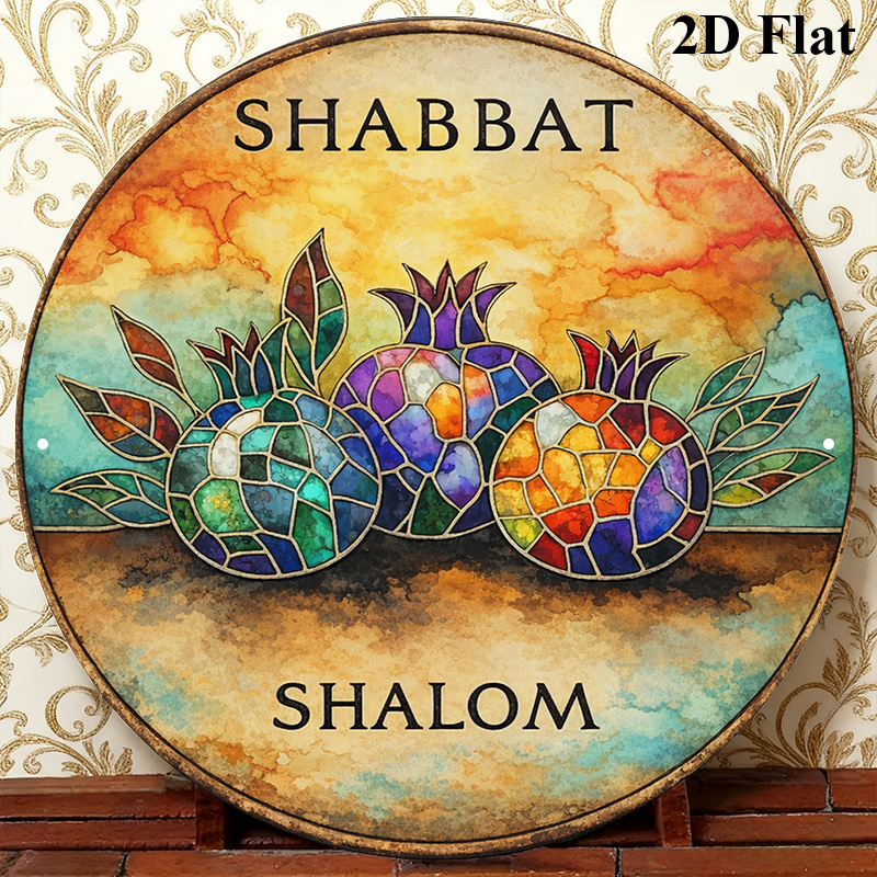 Art & Craft Qatar - CIFBUY Винтажный алюминиевый настенный декор, водонепроницаемый,