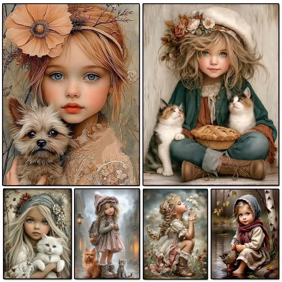 Art Craft Meaning - Акриловая раскраска по номерам: Девочка и