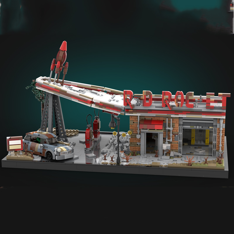 2168 деталей MOC Красная ракет – обзор и цена Art And Craft Rocket