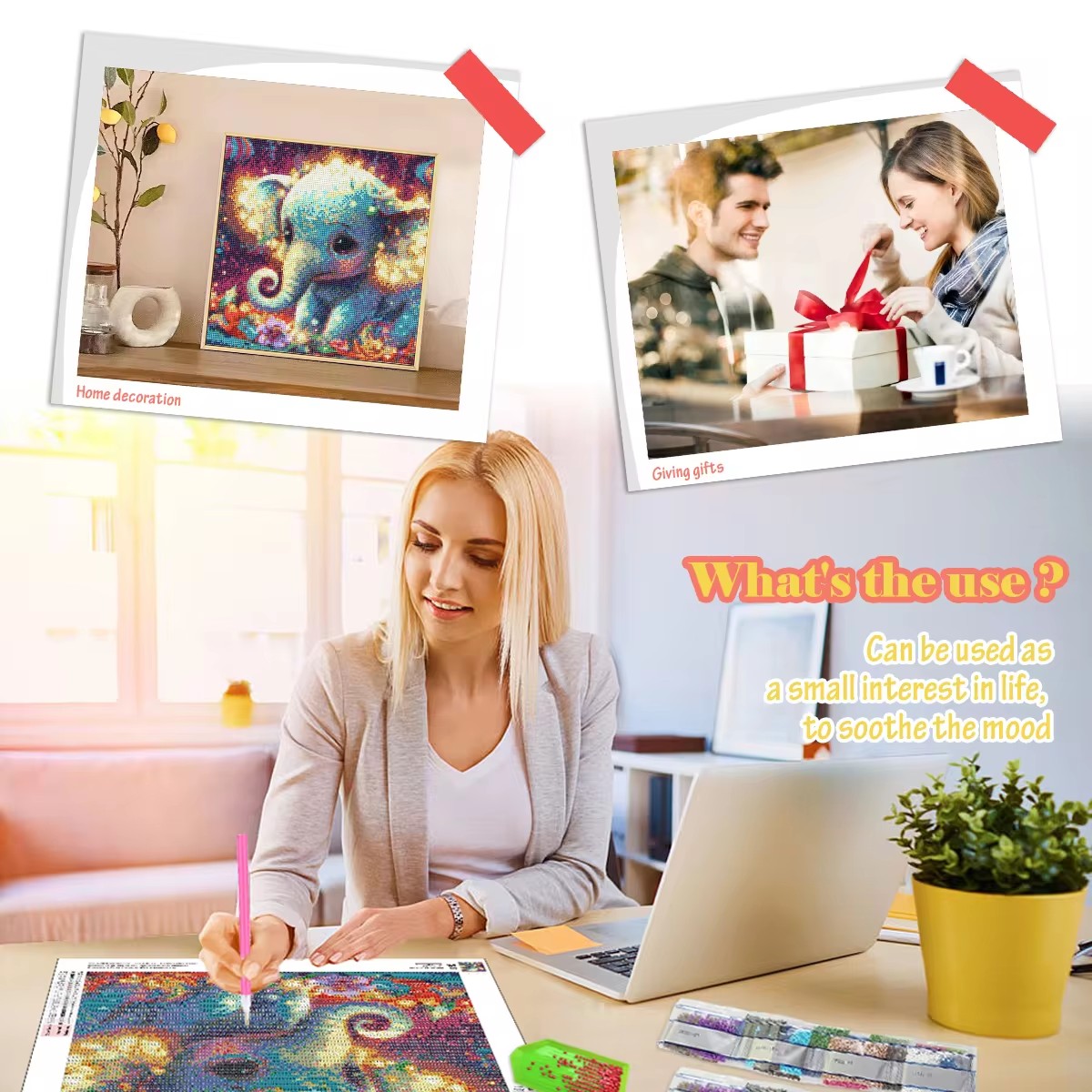 Алмазная вышивка GATYZTORY «Пт – обзор и цена Art Craft Ideas With Paper