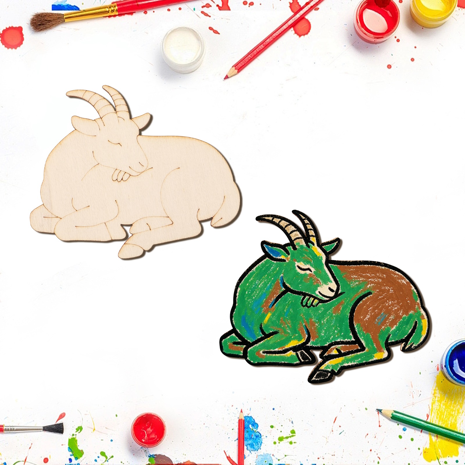Набор из 10 деревянных заготов – обзор и цена Art Craft Painting