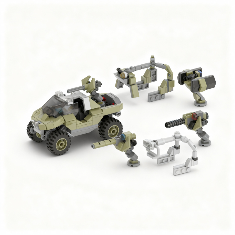 378 деталей MOC Space Warthog  – обзор и цена Art And Craft Rocket